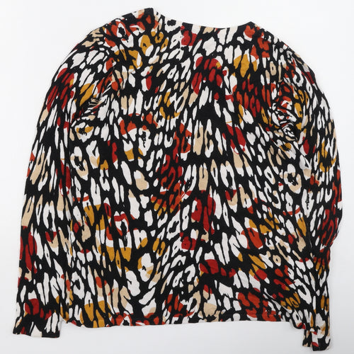 Mudflower Womens Multicoloured  Viscose Pullover Sweatshirt Size S