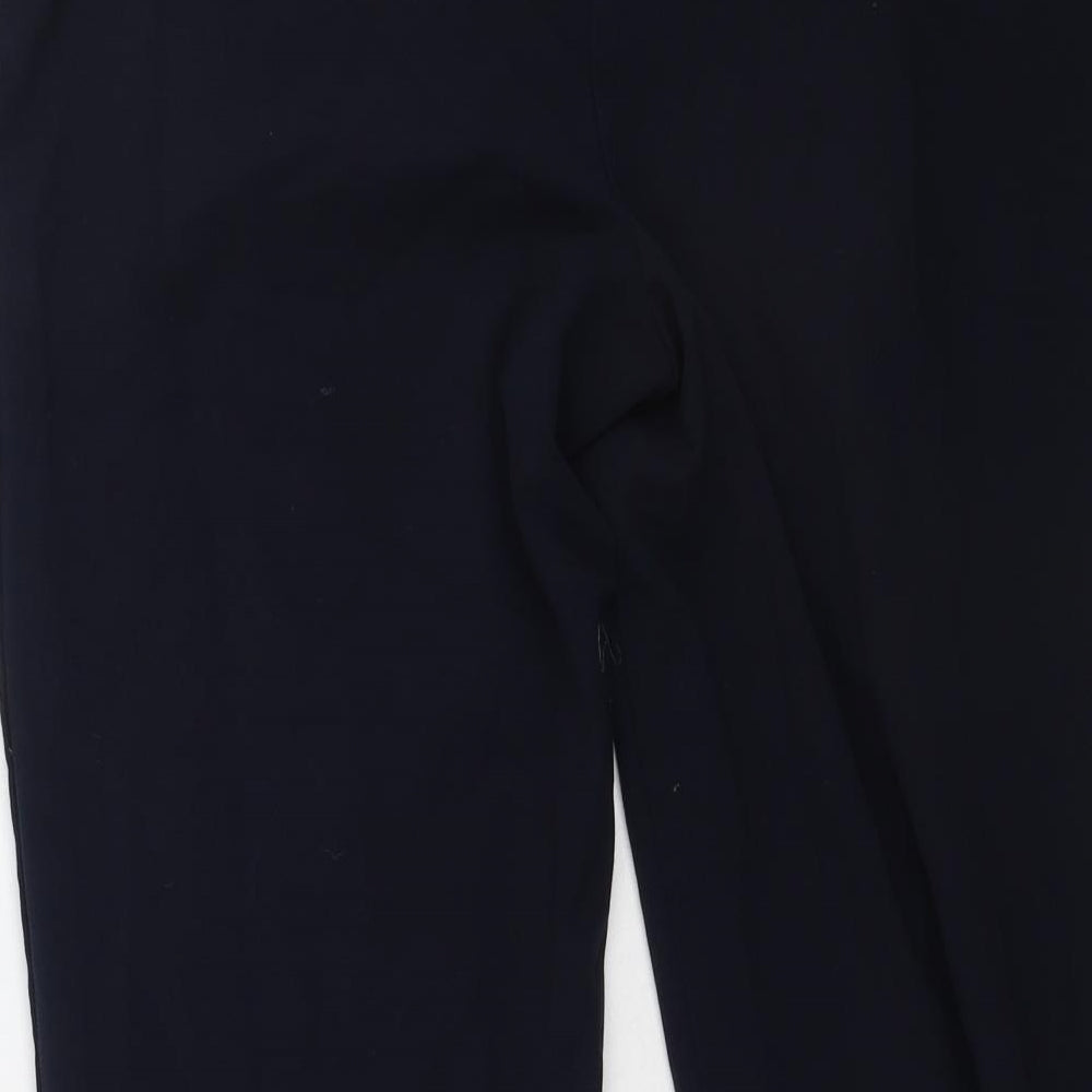 Isle Womens Blue  Polyester Trousers  Size 12 L25 in Regular