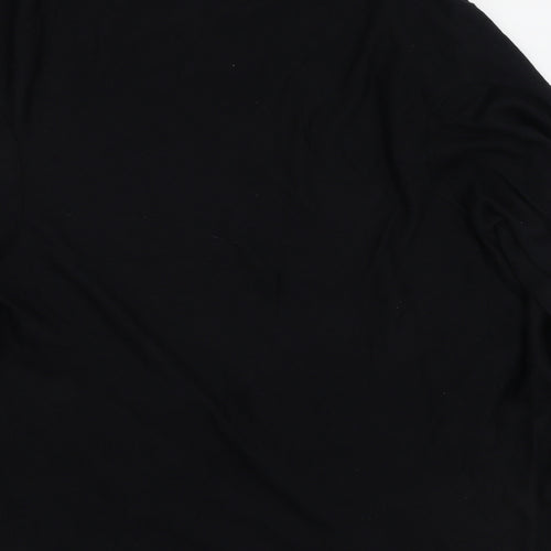 DKNY Womens Black V-Neck  Polyester Cardigan Jumper Size M