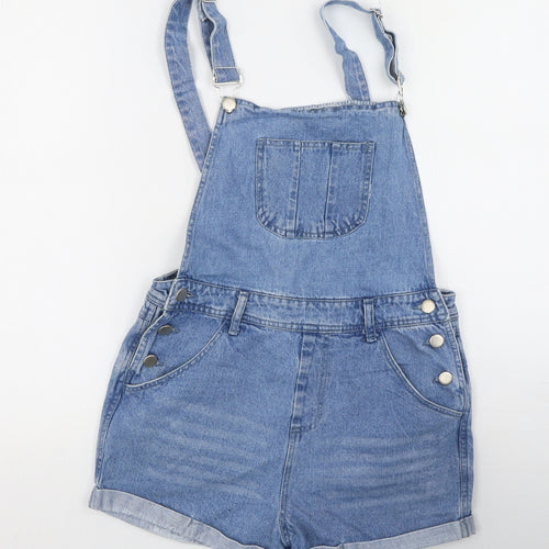 Missguided Girls Blue  Polyester Dungaree One-Piece