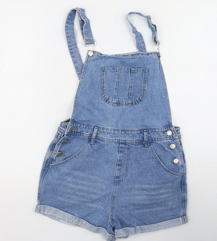Missguided Girls Blue  Polyester Dungaree One-Piece