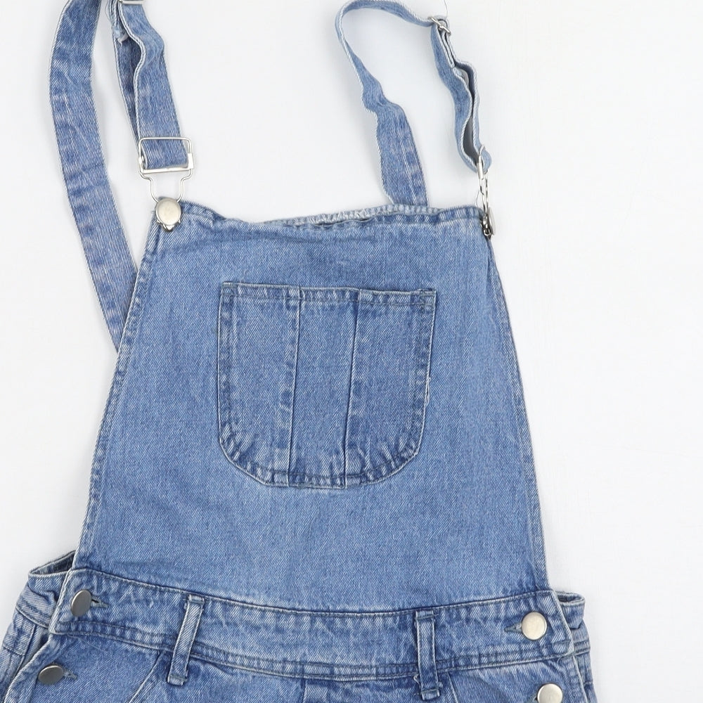 Missguided Girls Blue  Polyester Dungaree One-Piece