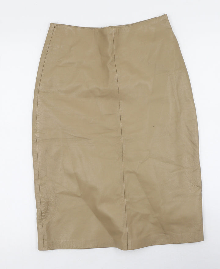New Look Womens Brown Polyester Mini Skirt Size 8