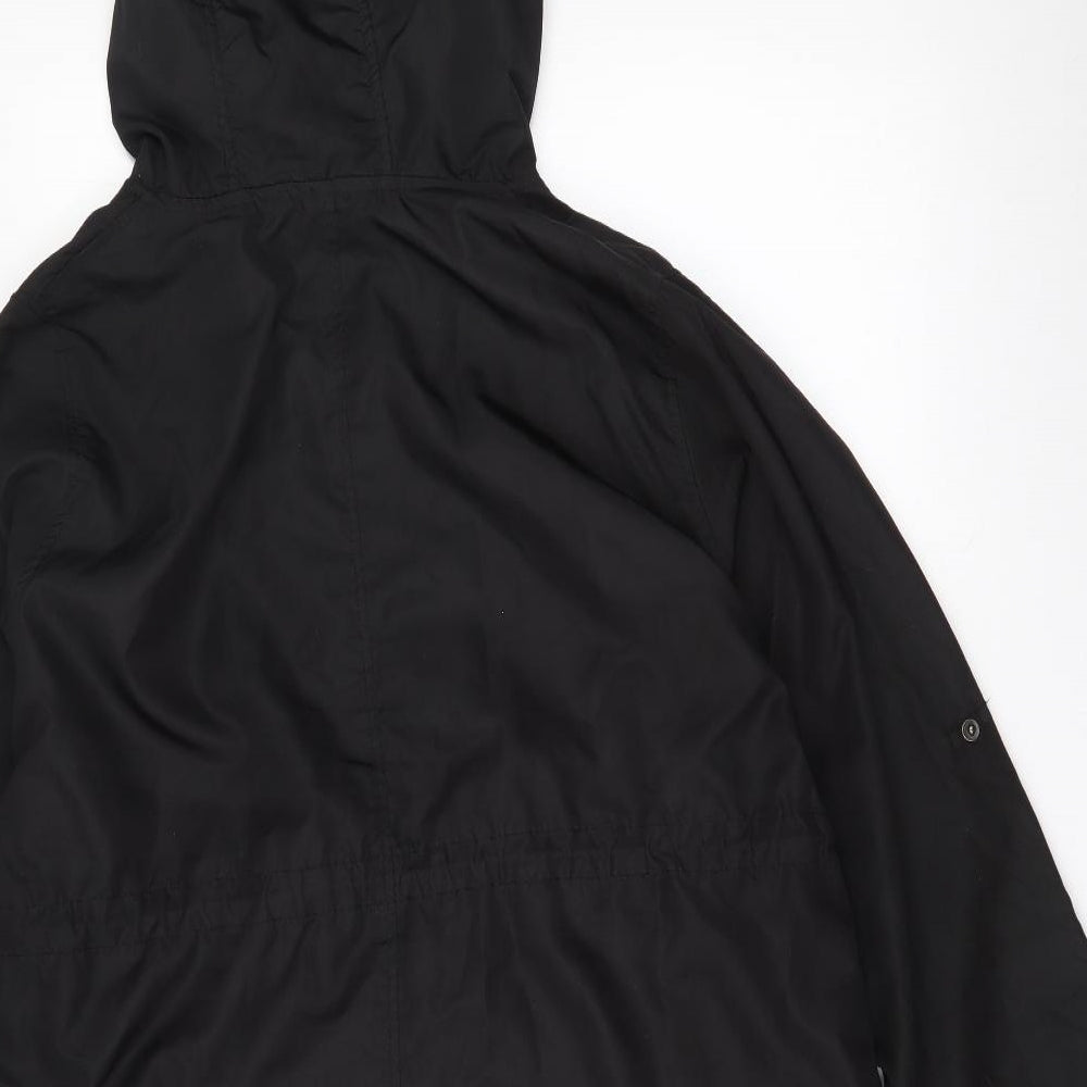 Denim & Co. Womens Black   Jacket  Size M  Zip