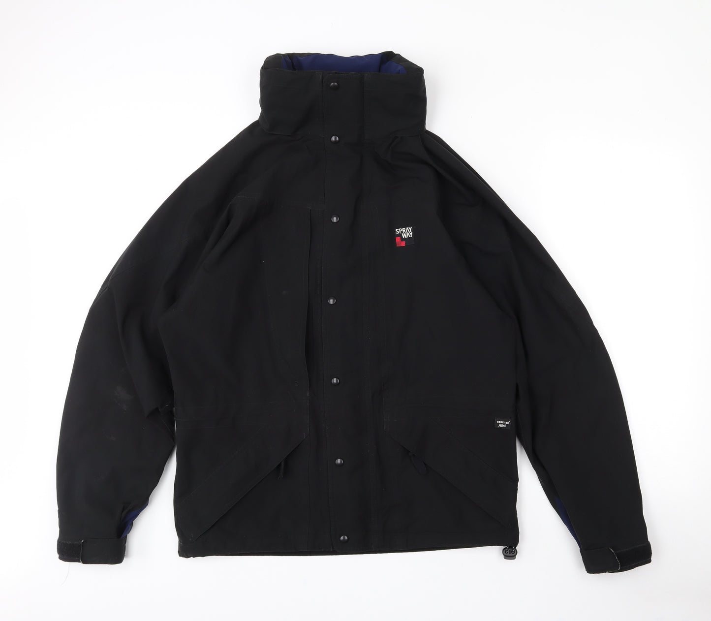 Sprayway Mens Black   Rain Coat Coat Size S  Zip