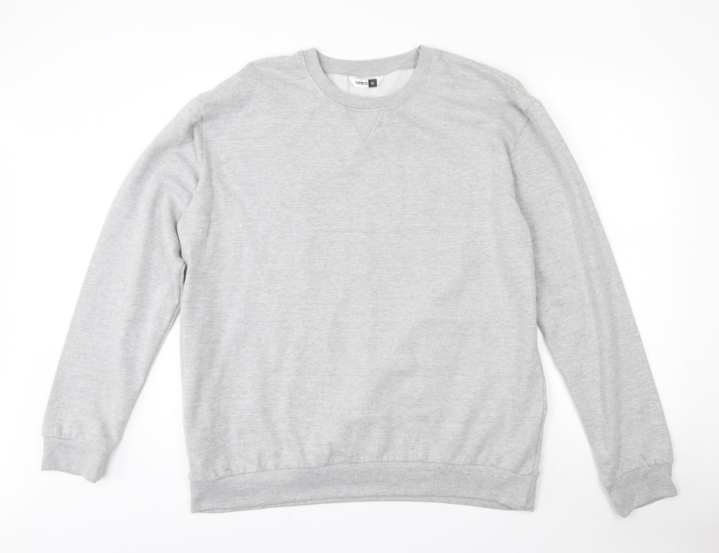 Pep & Co Mens Grey  Cotton Pullover Sweatshirt Size XL