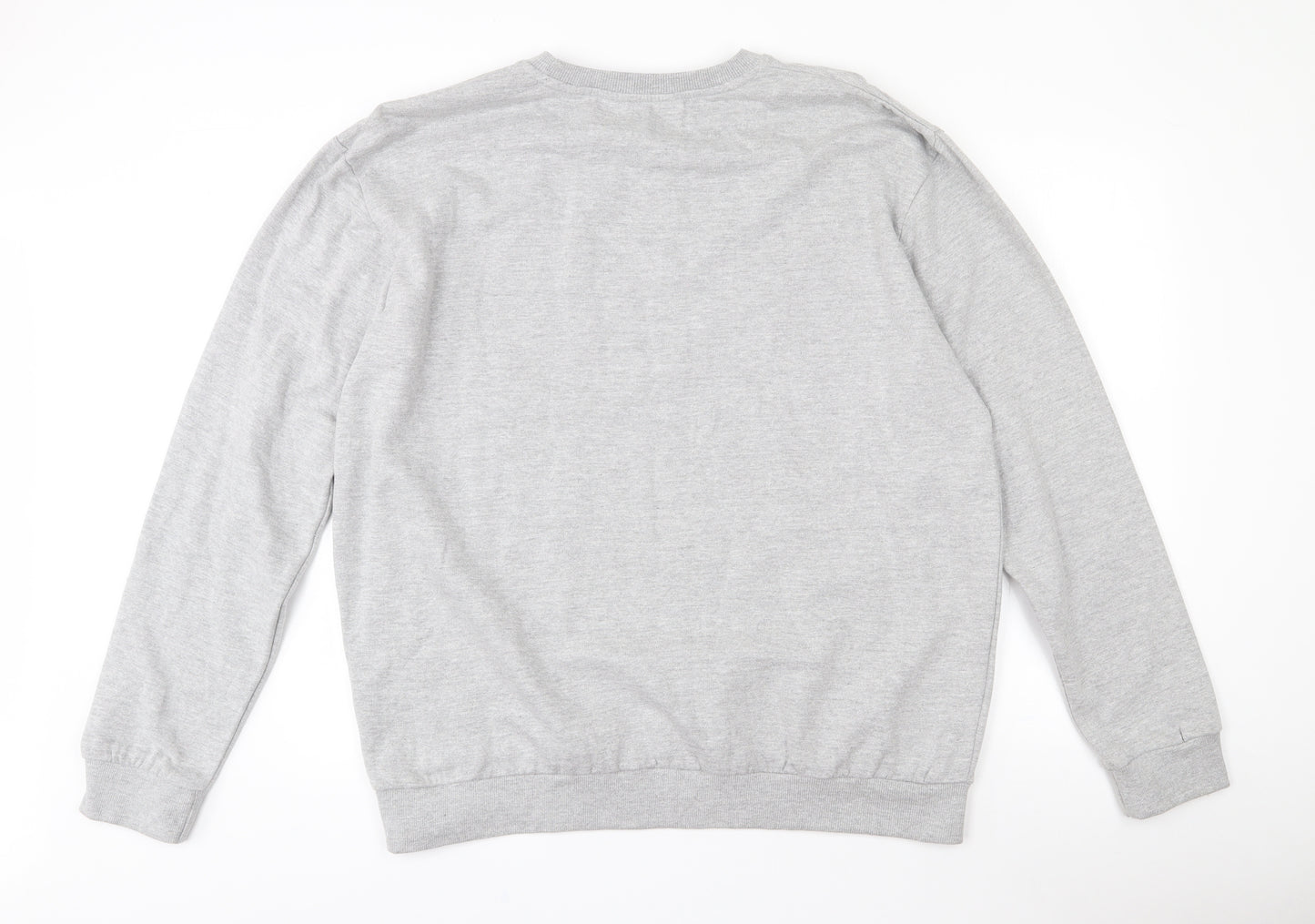 Pep & Co Mens Grey  Cotton Pullover Sweatshirt Size XL