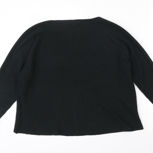 H&M Womens Green Round Neck  Polyester Pullover Jumper Size L