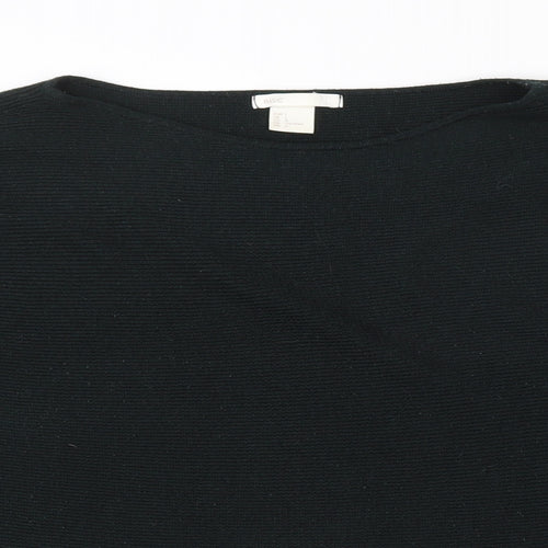 H&M Womens Green Round Neck  Polyester Pullover Jumper Size L