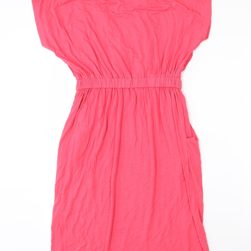 Part Two Womens Pink  Viscose Wrap Dress  Size XS  V-Neck