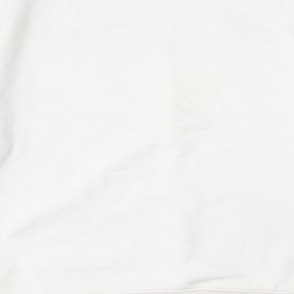 Tommy Jeans Mens White  Cotton Pullover Sweatshirt Size S   - Tommy Jeans logo