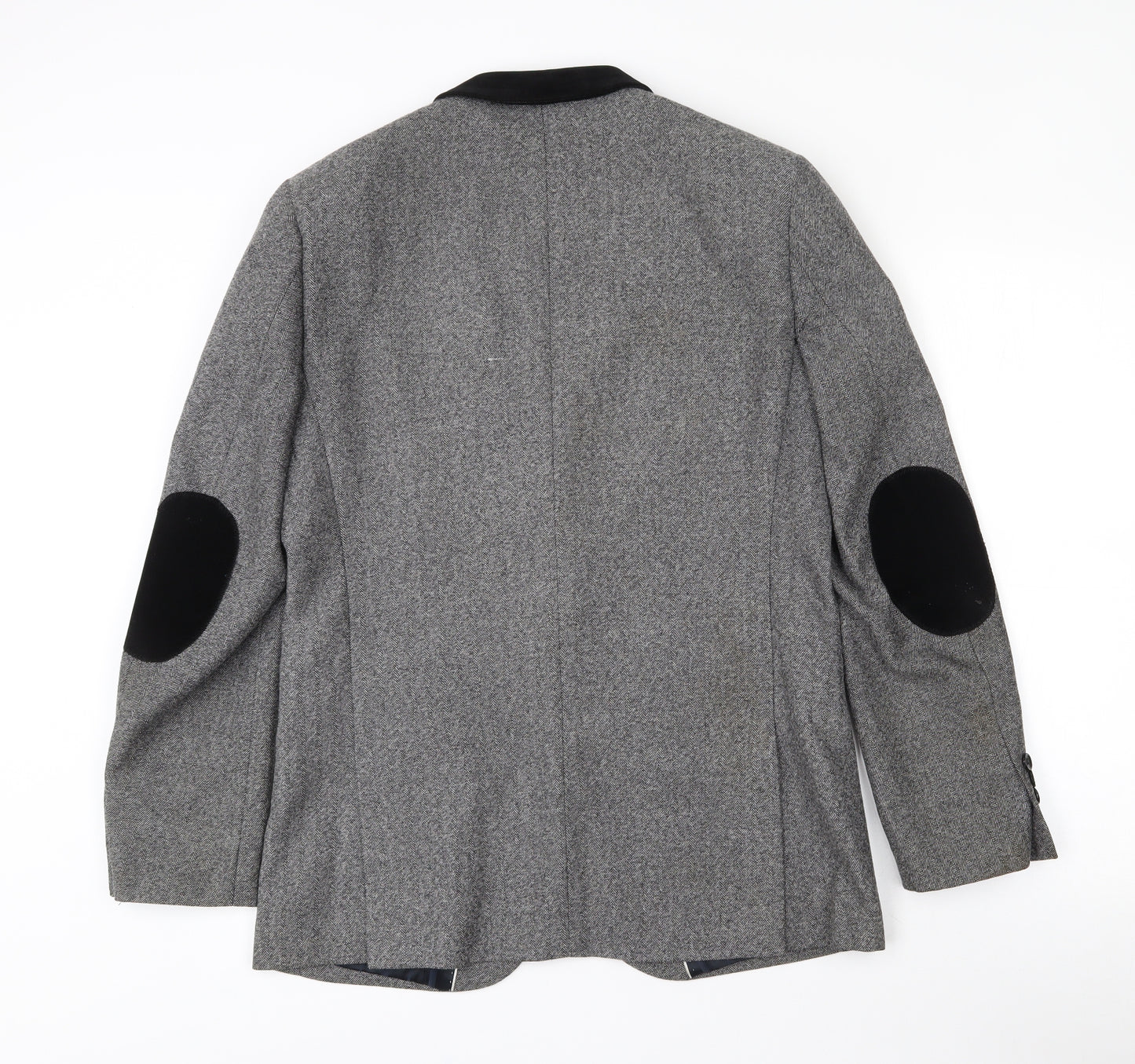 Marc Darcy Mens Grey  Polyester Jacket Blazer Size 38