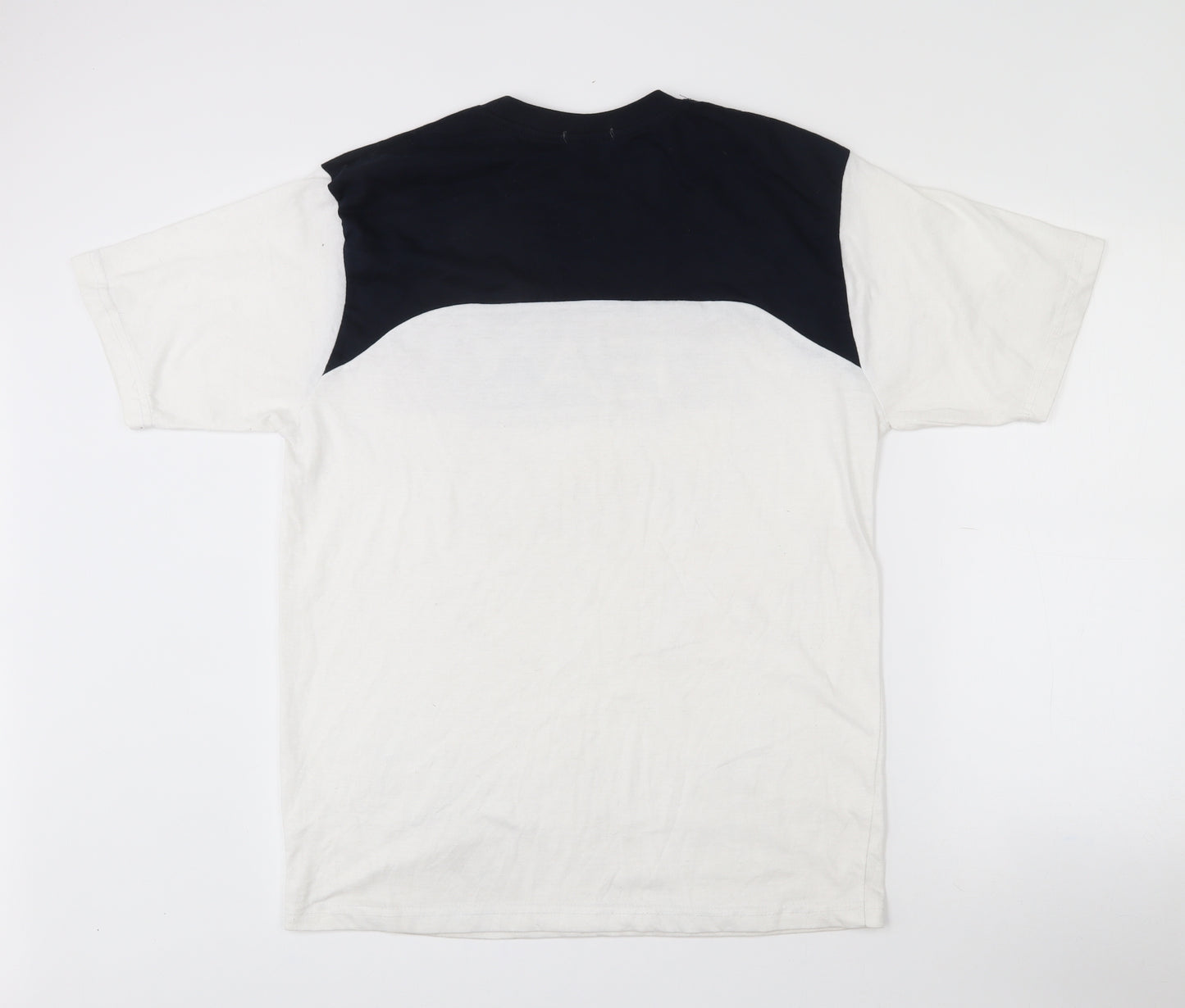 Emporio Armani Mens White  Cotton  T-Shirt Size XL Crew Neck  - EA7 logo