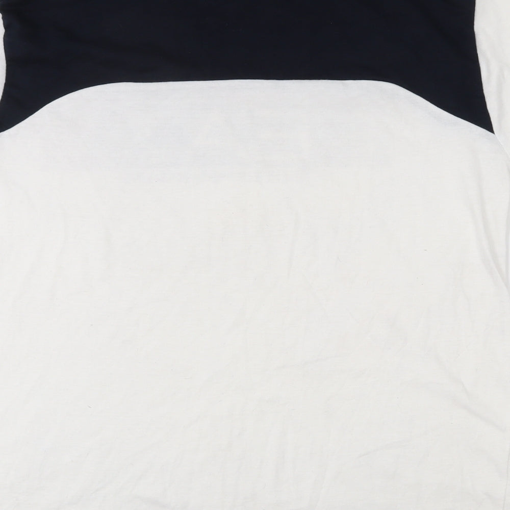 Emporio Armani Mens White  Cotton  T-Shirt Size XL Crew Neck  - EA7 logo