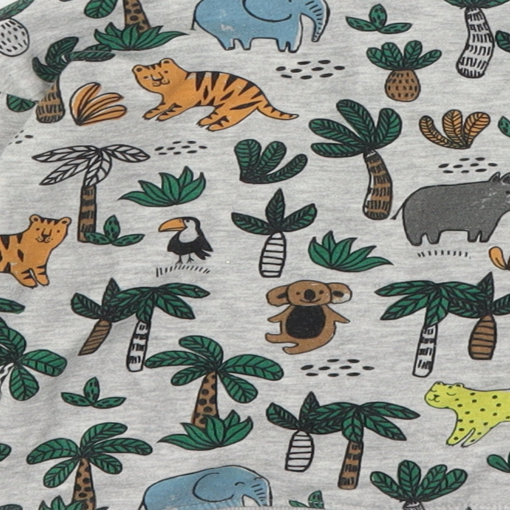 H&M Boys Multicoloured Geometric Cotton Pullover Jumper Size 18-24 Months   - Animal Print
