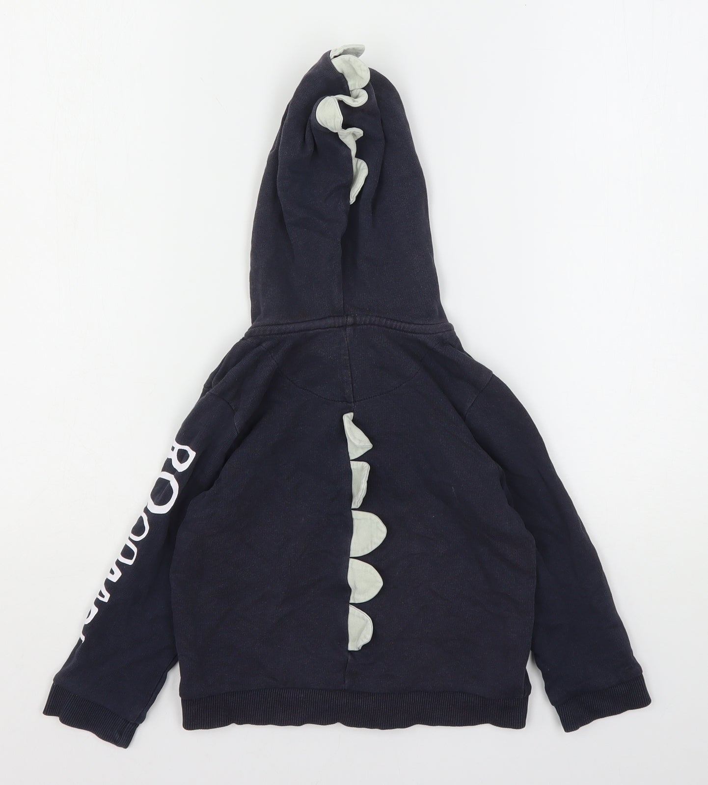 Nutmeg Boys Blue  Cotton Full Zip Hoodie Size 2-3 Years   - Dinosaur