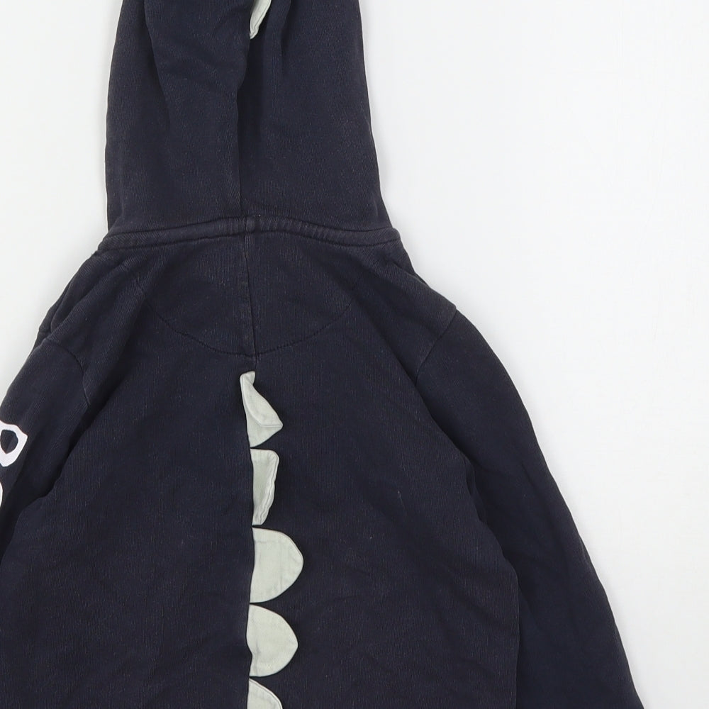 Nutmeg Boys Blue  Cotton Full Zip Hoodie Size 2-3 Years   - Dinosaur