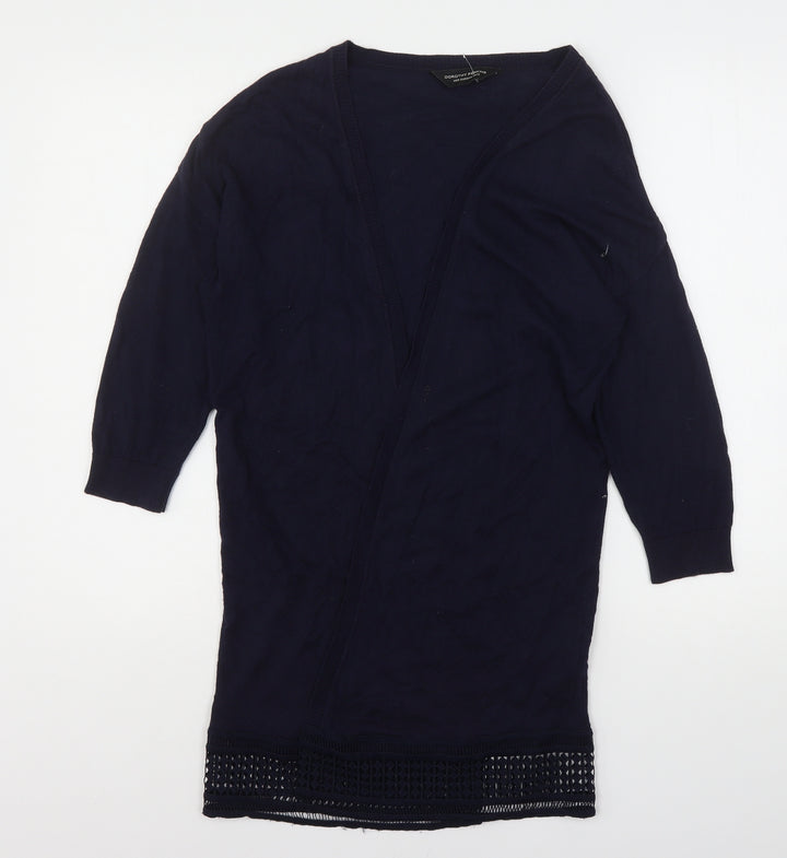 Dorothy Perkins Girls Blue V-Neck  Cotton Cardigan Jumper Size 12 Years