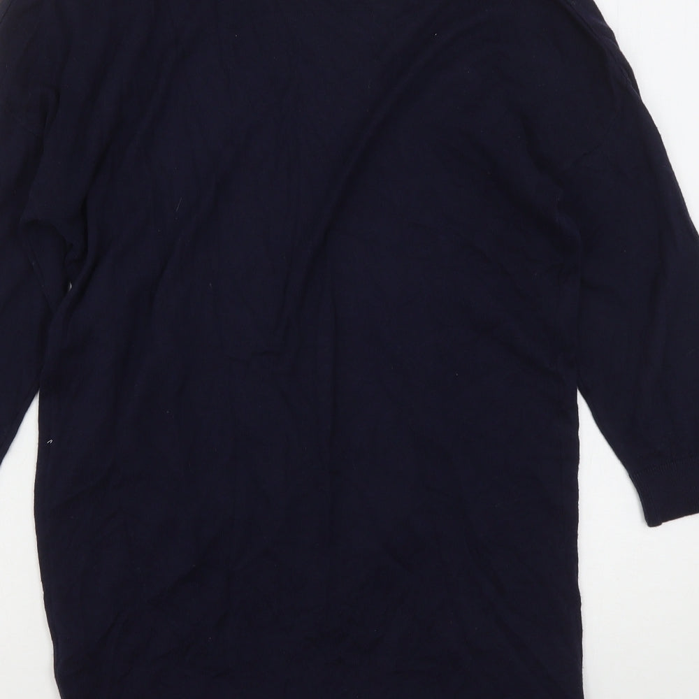 Dorothy Perkins Girls Blue V-Neck  Cotton Cardigan Jumper Size 12 Years