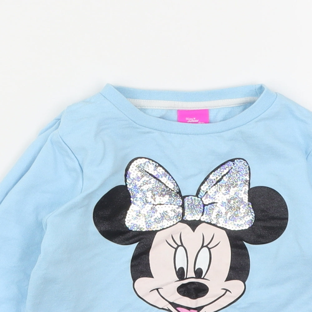 Pep&Co Boys Blue  Cotton Pullover Sweatshirt Size 4-5 Years   - Minnie Mouse