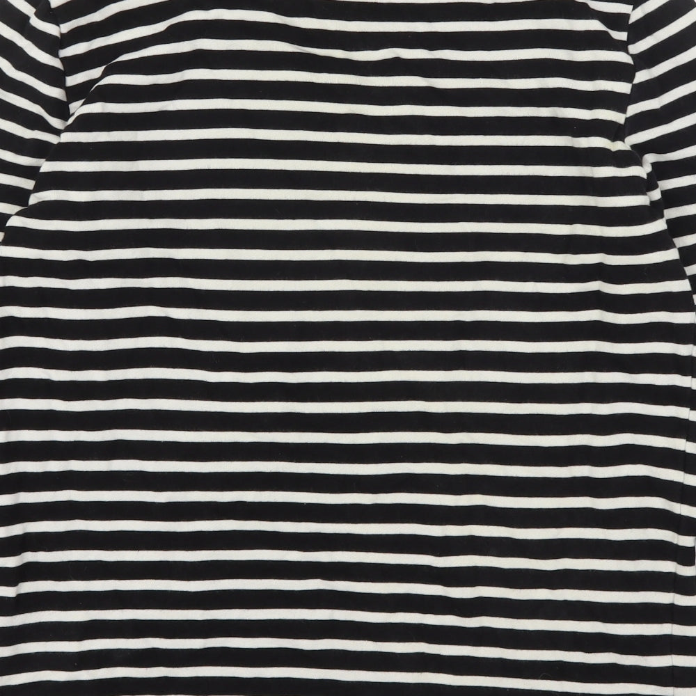 H&M Mens Multicoloured Striped Cotton Pullover Sweatshirt Size S