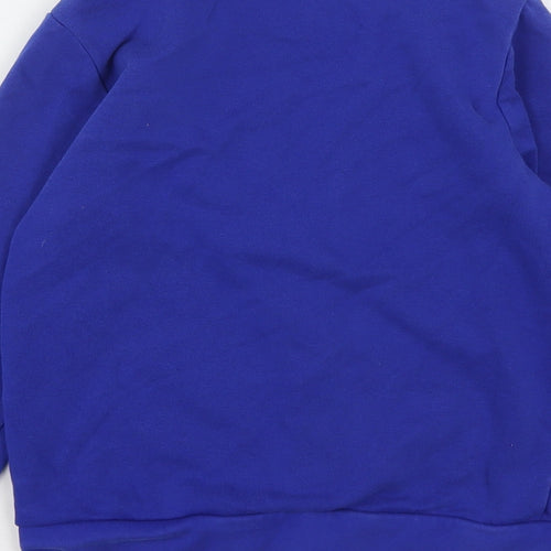 George Girls Blue V-Neck  Cotton Cardigan Jumper Size 7-8 Years   - School Wear