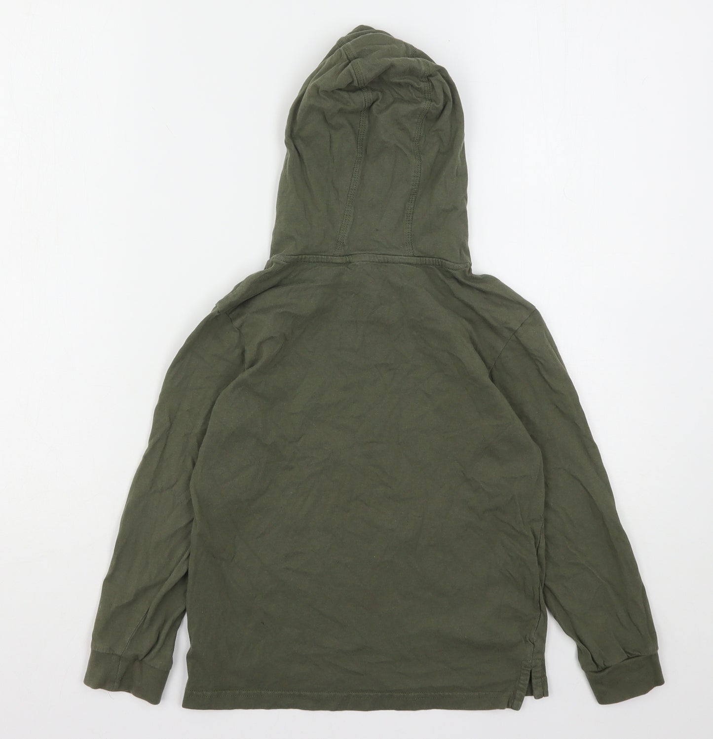 George Boys Green  Cotton Pullover Hoodie Size 7-8 Years