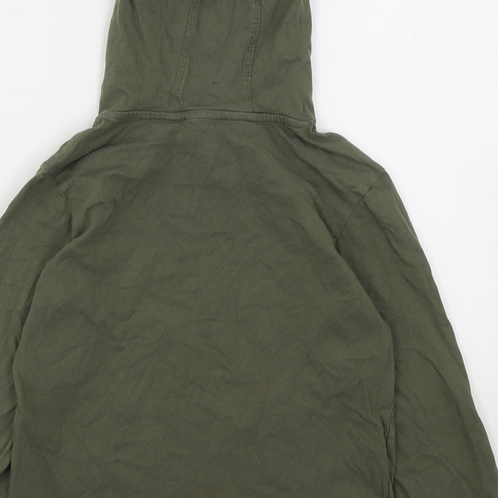 George Boys Green  Cotton Pullover Hoodie Size 7-8 Years