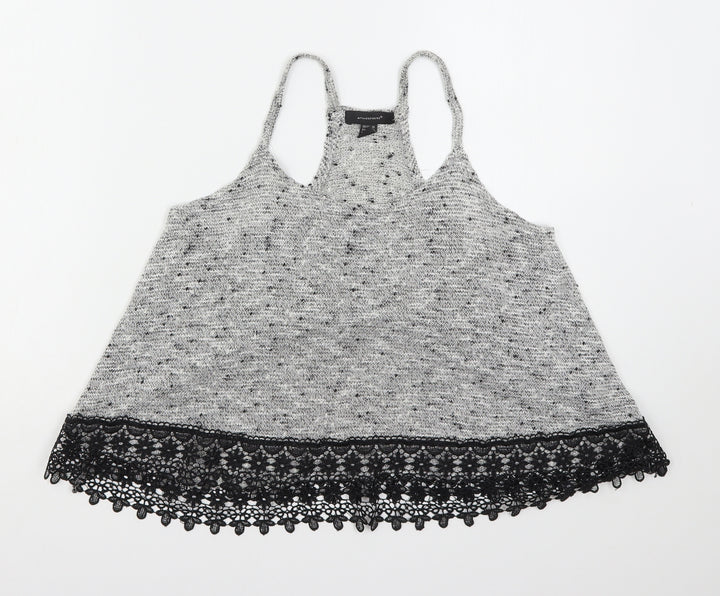 Atmosphere Womens Grey  Acrylic Camisole Tank Size 10 Round Neck