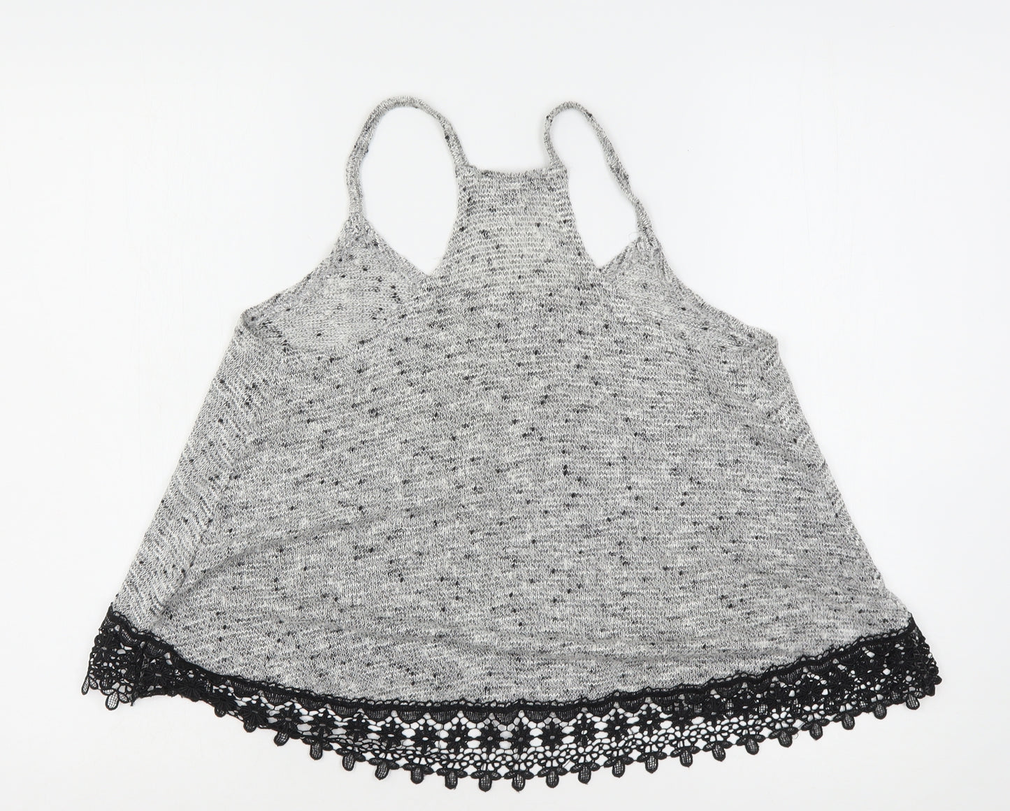 Atmosphere Womens Grey  Acrylic Camisole Tank Size 10 Round Neck