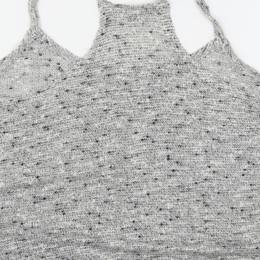 Atmosphere Womens Grey  Acrylic Camisole Tank Size 10 Round Neck