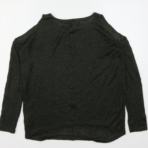 NEXT Womens Green Round Neck  Polyester Pullover Jumper Size 12