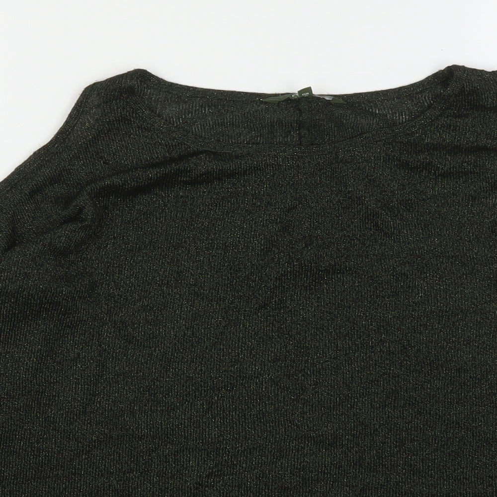 NEXT Womens Green Round Neck  Polyester Pullover Jumper Size 12