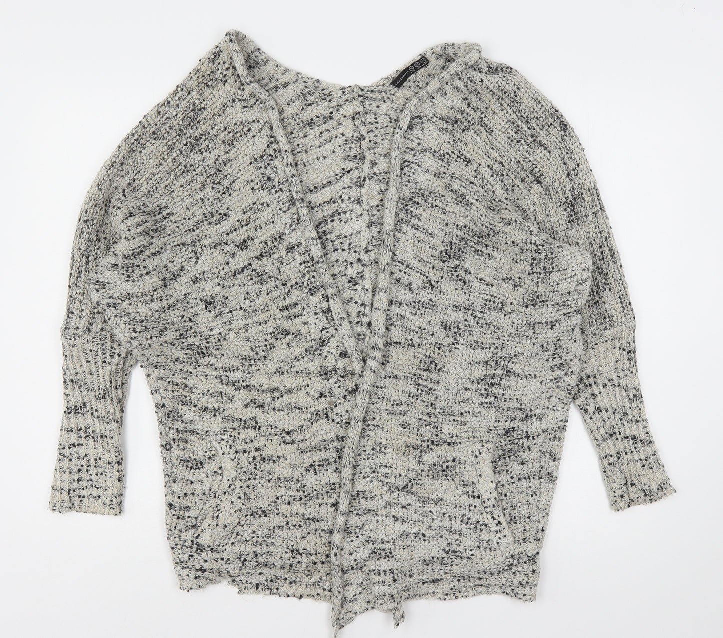 Atmosphere Womens Beige V-Neck  Polyester Cardigan Jumper Size 6