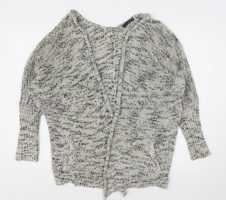 Atmosphere Womens Beige V-Neck  Polyester Cardigan Jumper Size 6