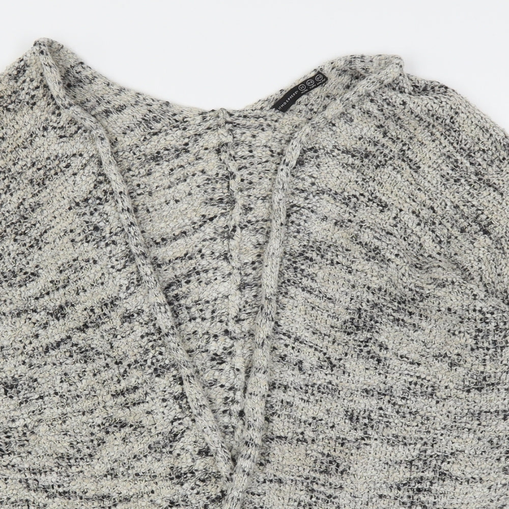 Atmosphere Womens Beige V-Neck  Polyester Cardigan Jumper Size 6