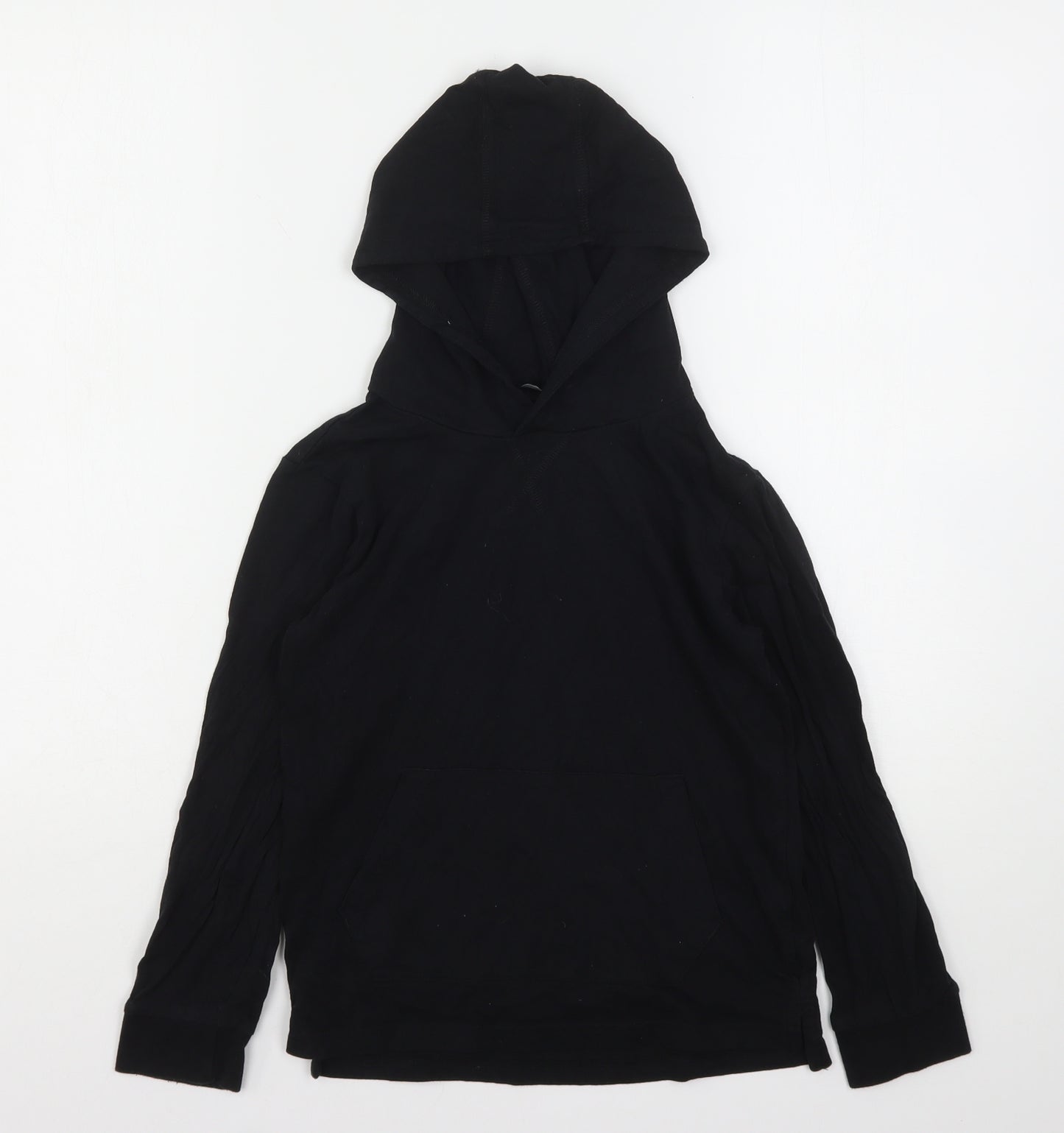 George Boys Black  Cotton Pullover Hoodie Size 8-9 Years