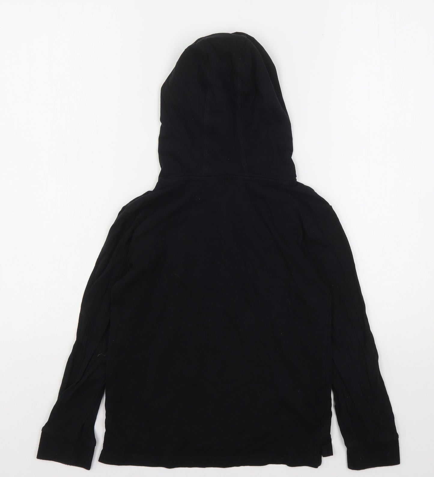 George Boys Black  Cotton Pullover Hoodie Size 8-9 Years