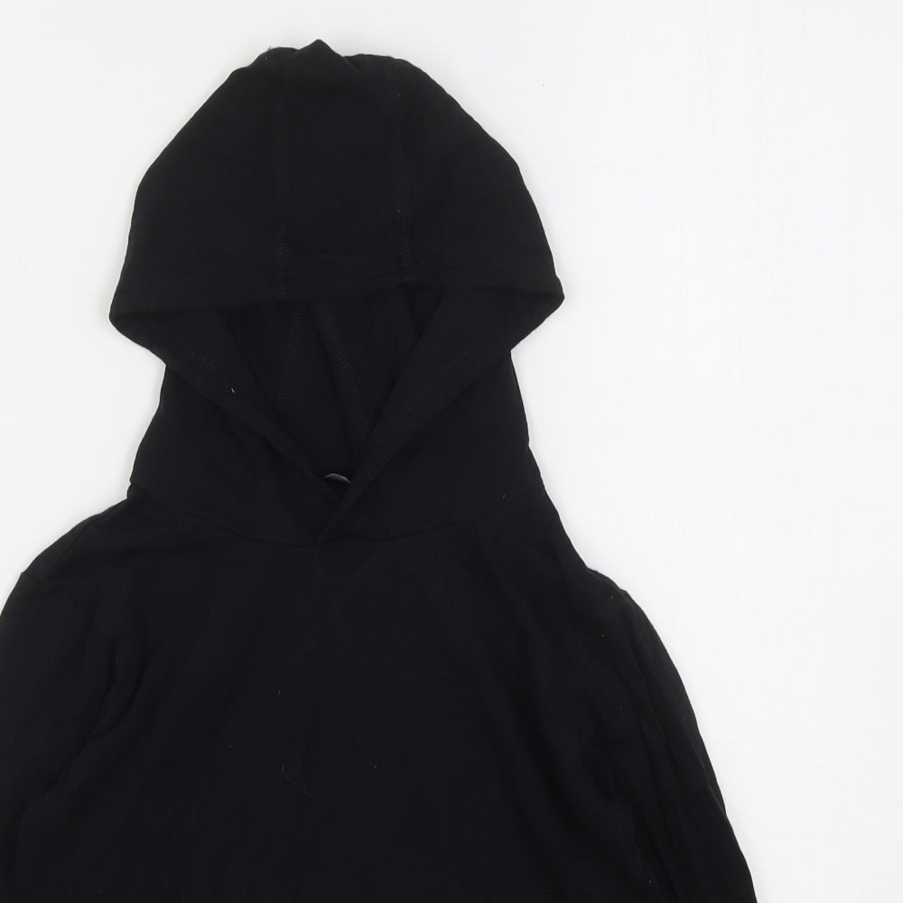 George Boys Black  Cotton Pullover Hoodie Size 8-9 Years
