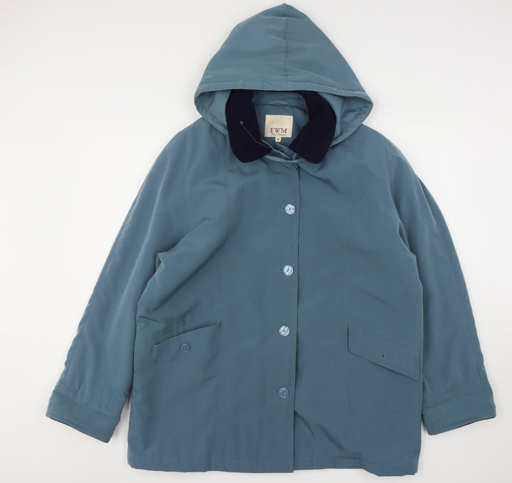 EWM Womens Green   Overcoat Coat Size 16