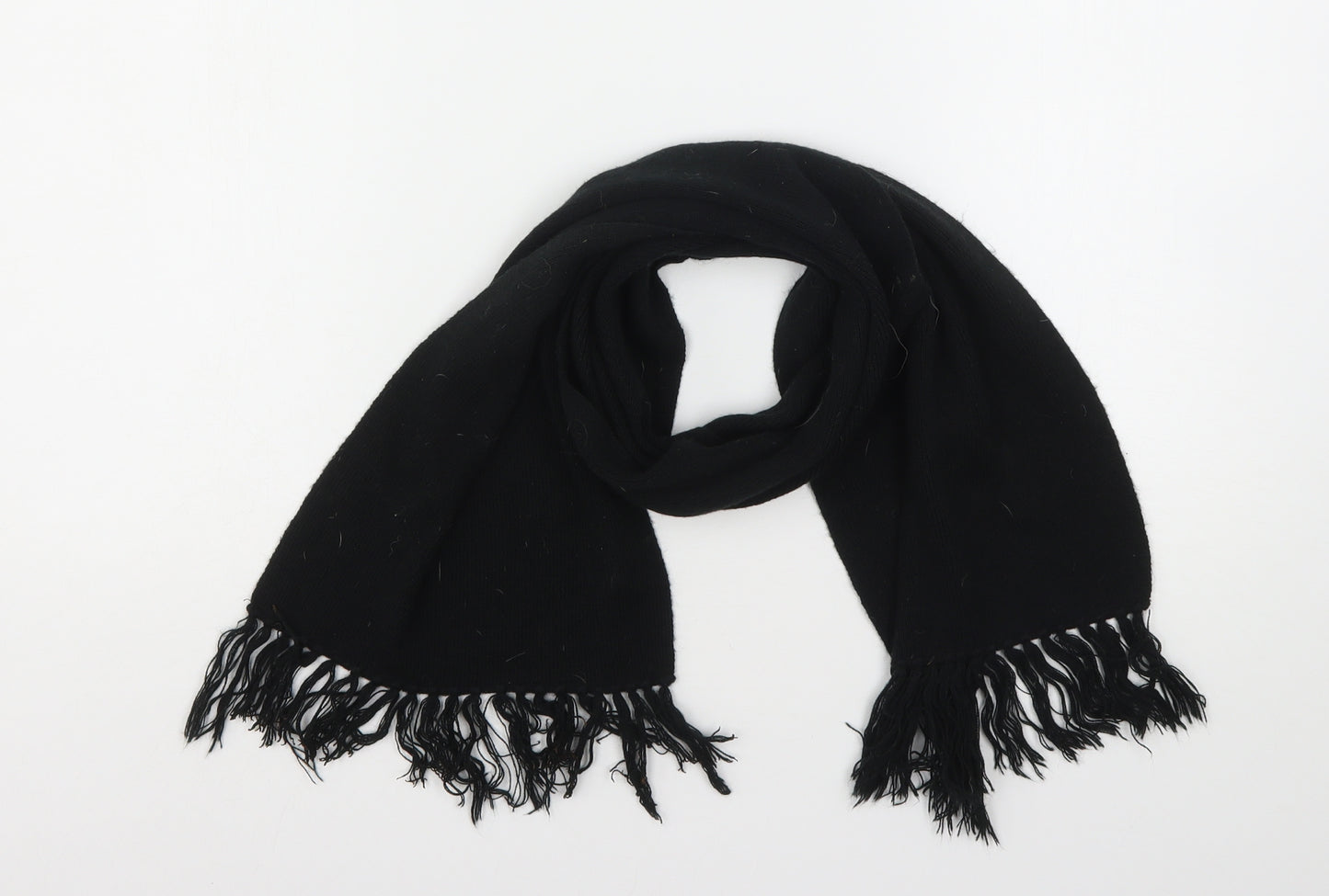 Preworn Womens Black  Polyester  Scarf