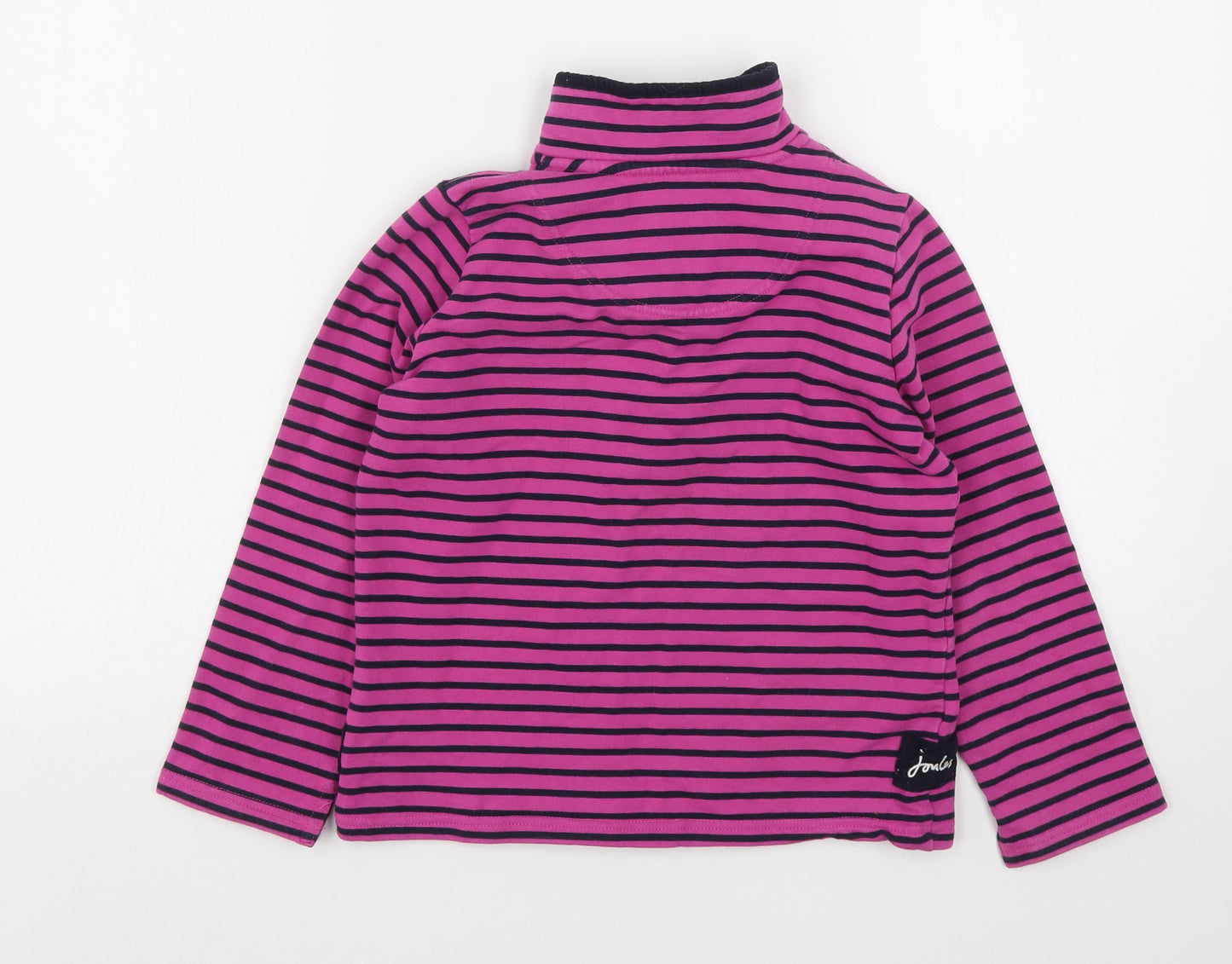 Joules  Girls Multicoloured Striped Cotton Pullover Sweatshirt Size 8 Years