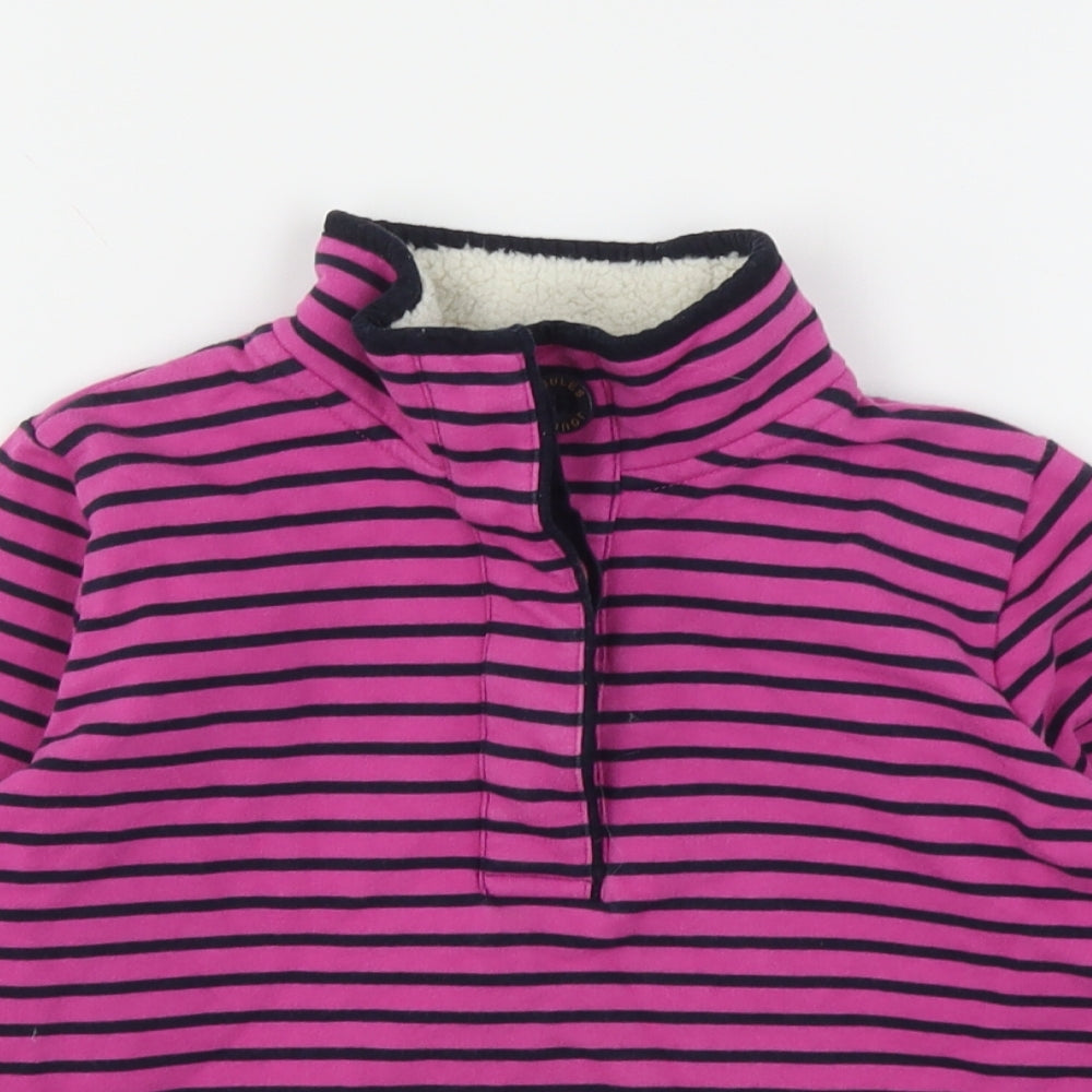 Joules  Girls Multicoloured Striped Cotton Pullover Sweatshirt Size 8 Years