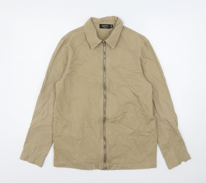 Boohoo Mens Beige Jacket Size XS