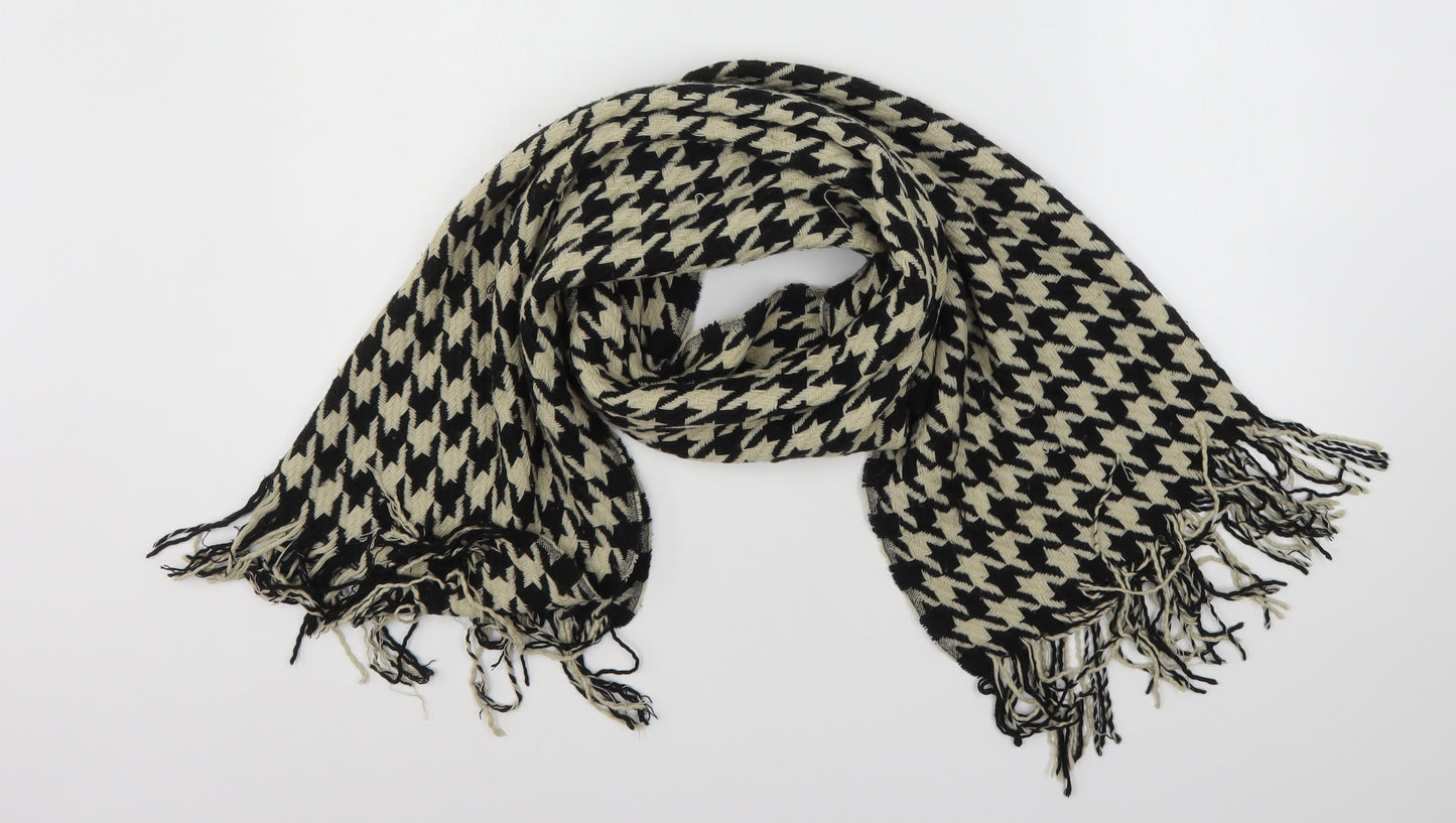 Preworn Womens Multicoloured Houndstooth Polyester  Shawl/Wrap