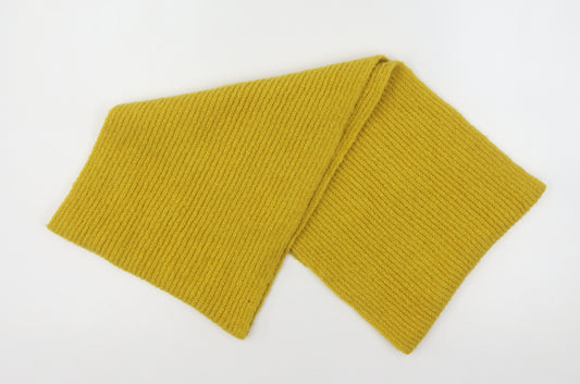 Front view of F&F women’s yellow acrylic shawl/wrap