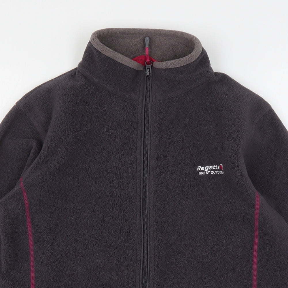 Regatta Womens Grey  Polyester Full Zip Sweatshirt Size 10