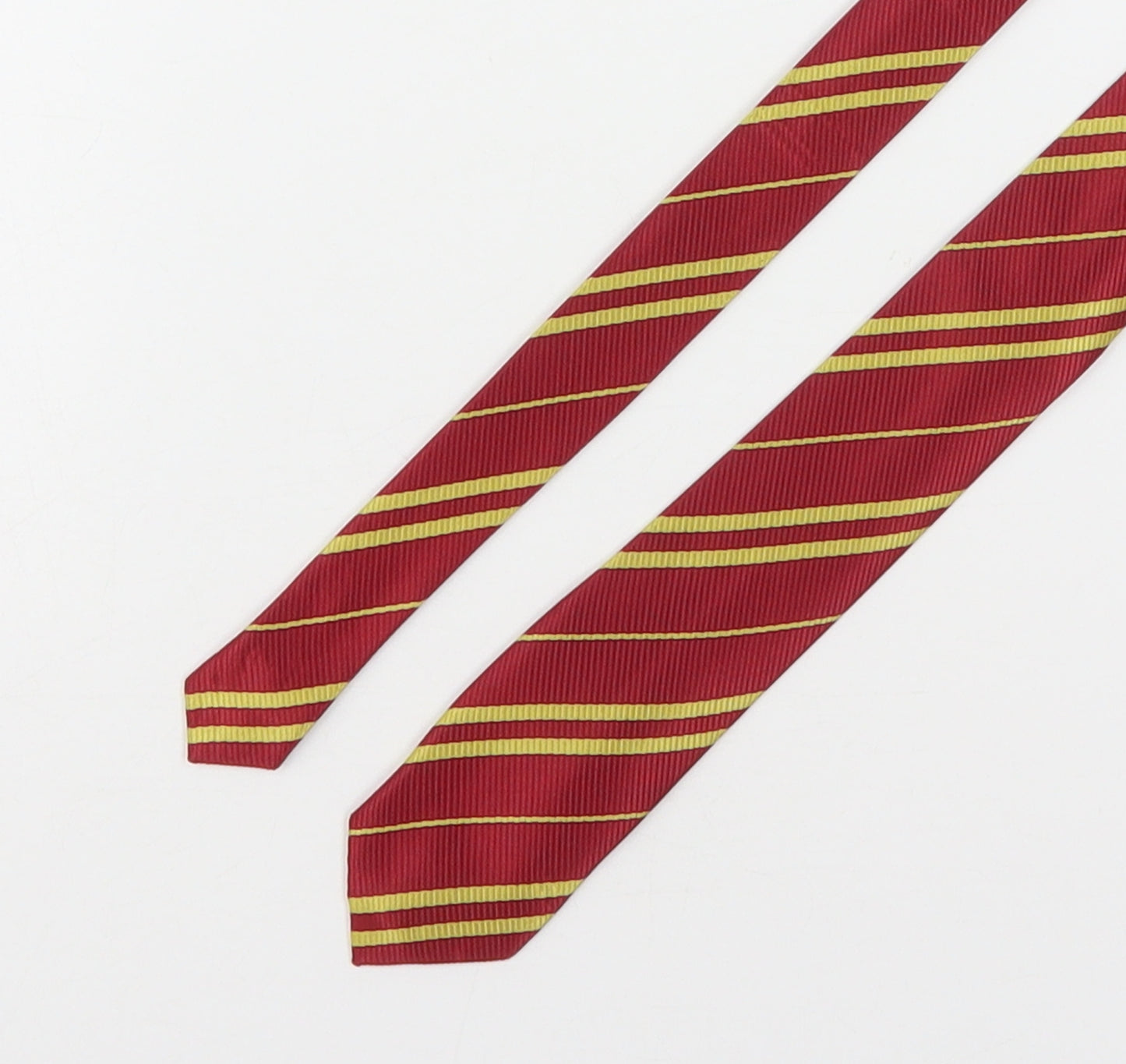 Preworn Mens Multicoloured Striped Polyester Pointed Tie One Size