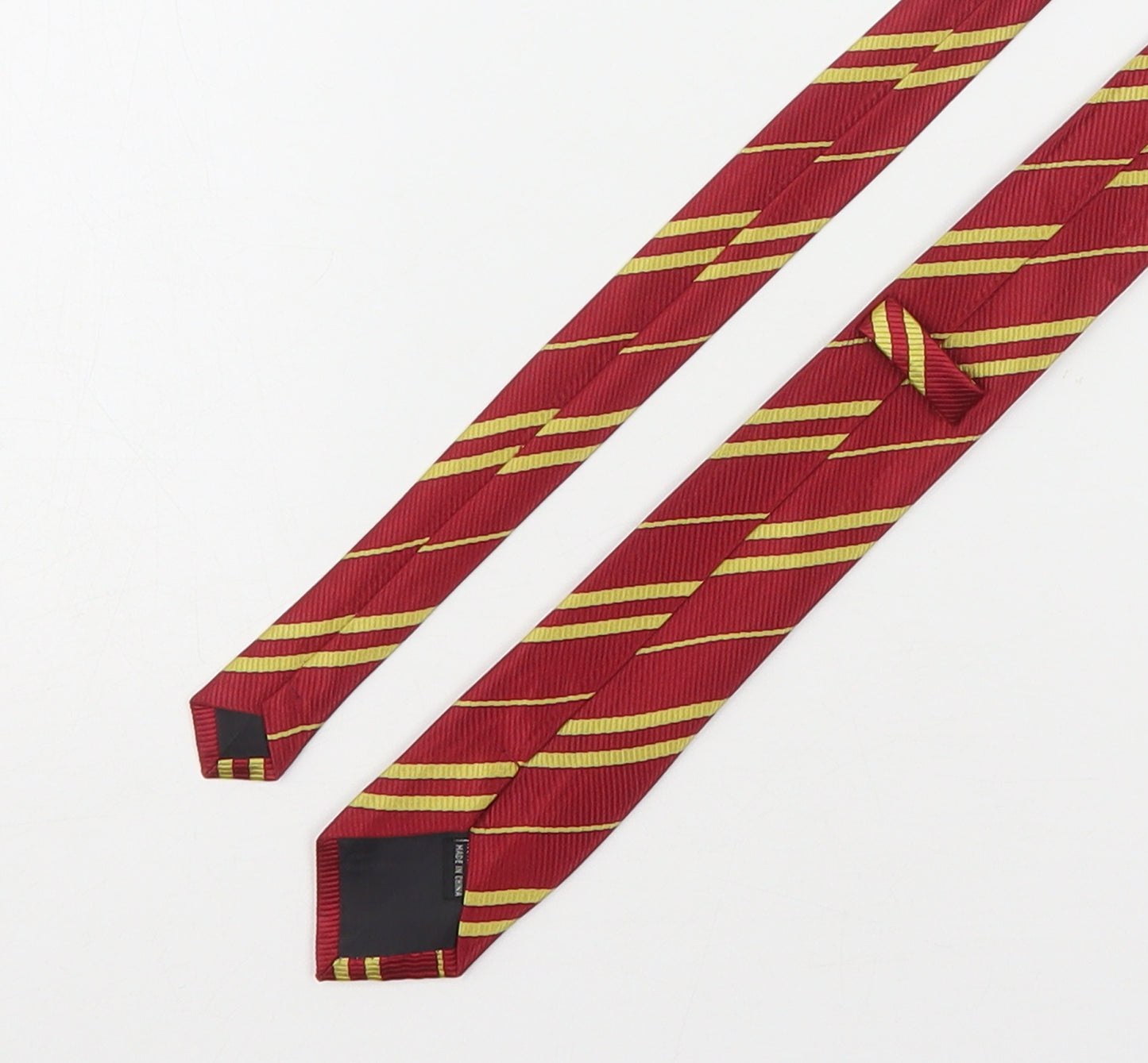 Preworn Mens Multicoloured Striped Polyester Pointed Tie One Size
