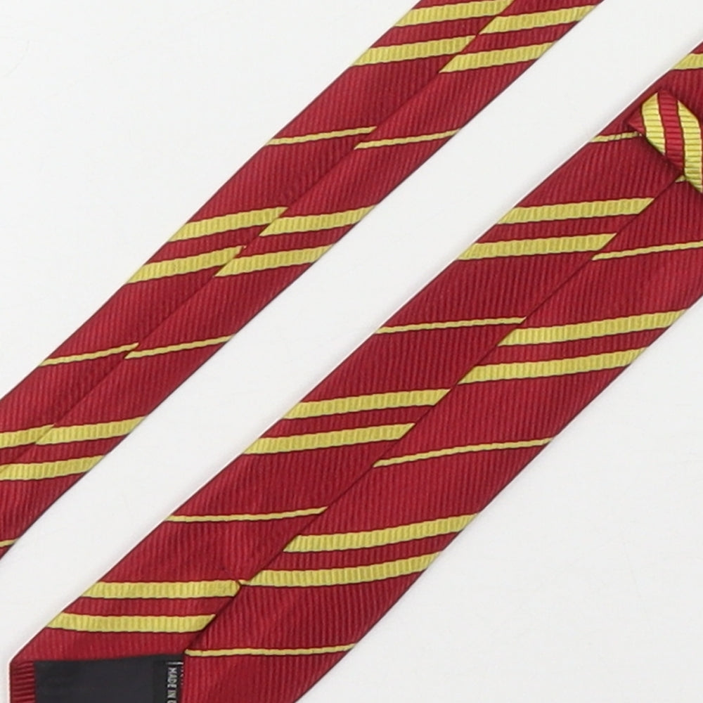 Preworn Mens Multicoloured Striped Polyester Pointed Tie One Size